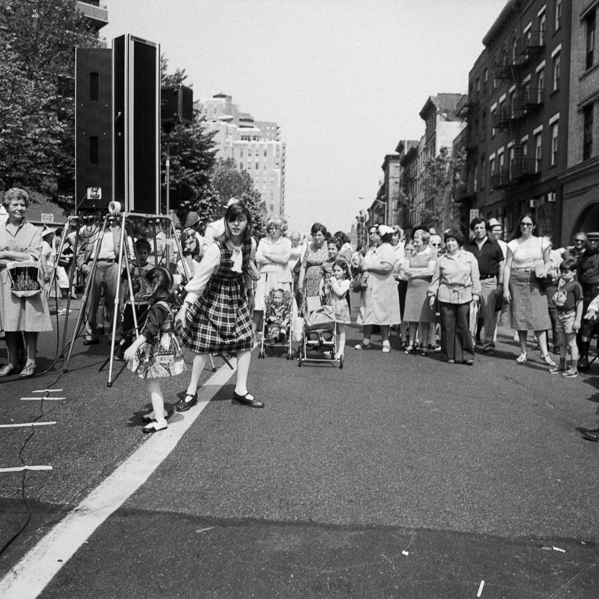 #13 Girl Crosses The Line at Lower East Side Street Festival, 1978