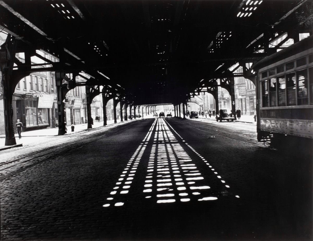 #29 Under the Third Avenue Elevated, 1938.