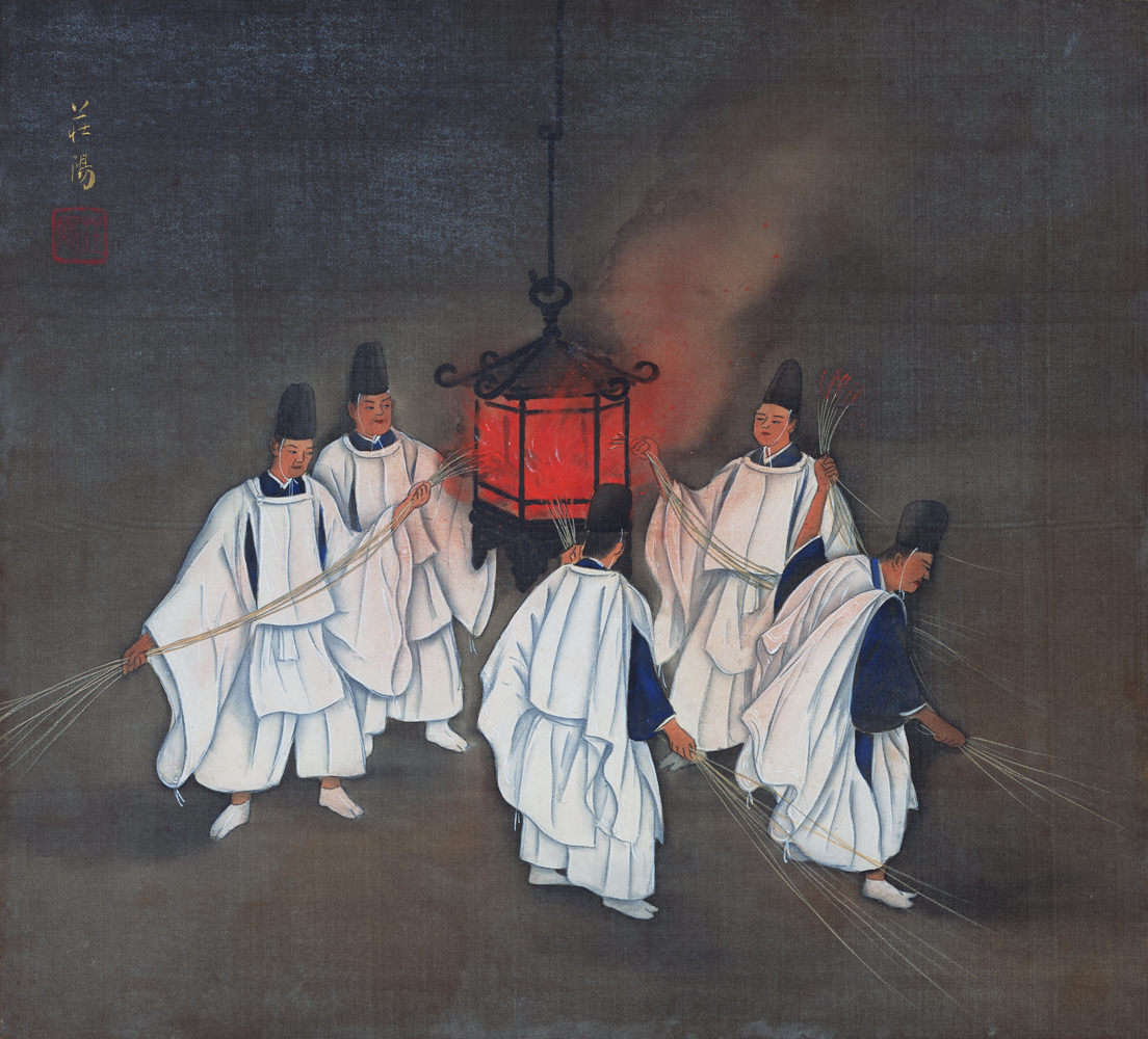 Stunning Silk Paintings depicting different Miyako Festivals of Kyoto, Japan from the 1920s Artwork