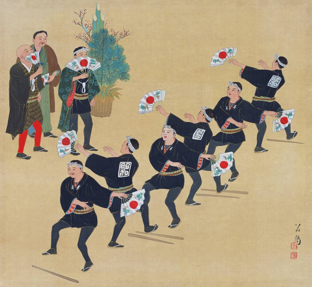 #2  Stunning Silk Paintings depicting different Miyako Festivals of Kyoto, Japan from the 1920s #2 Artworks