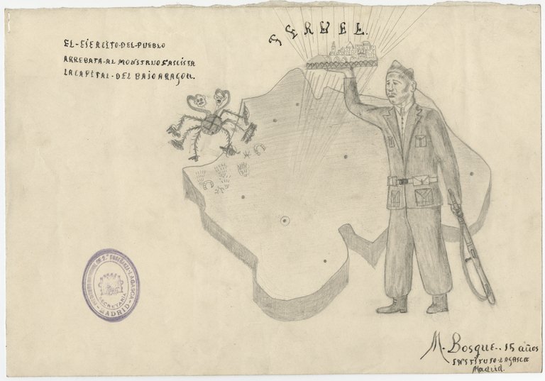 The Spanish Civil War of 1936 through Children Drawings Artworks