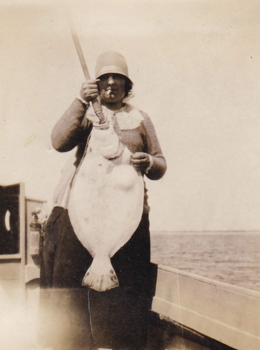 #14 Hilarious Vintage Photos of Women Holding their Fish #14 Funny