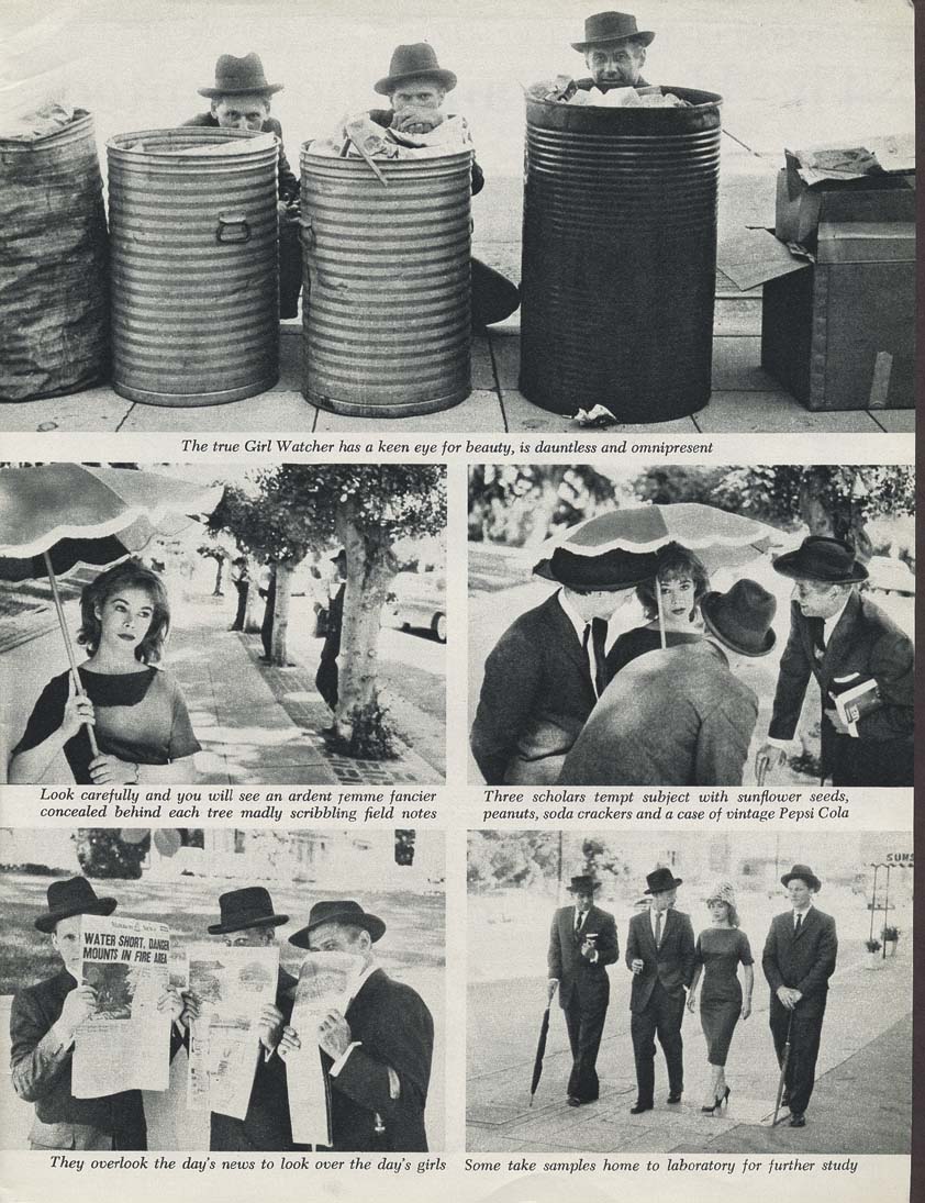 They overlook the day’s news to look over the day’s girls. Some take samples home to laboratory for further study.