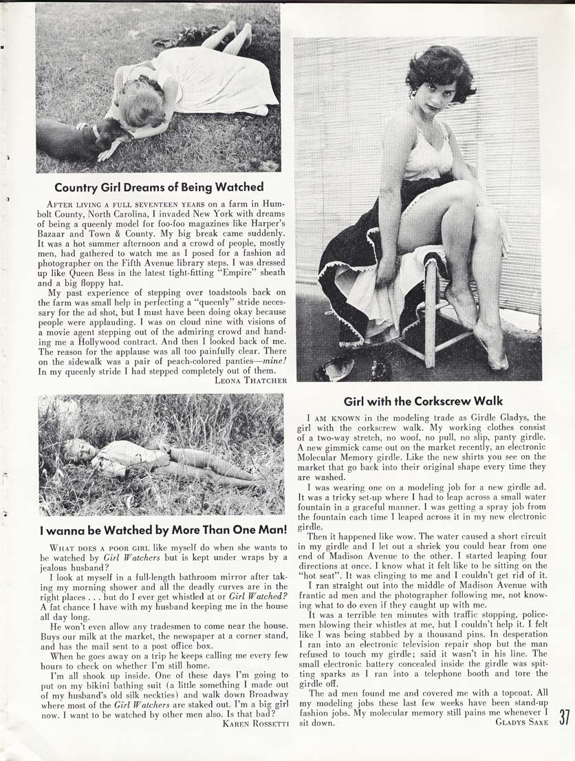 A Guide to Girl Watching Part 2: A 1959 Magazine That Gives Creepy Tips to Stalk Girls Weird