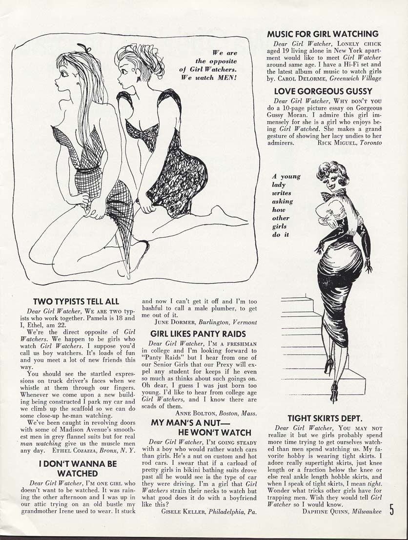 A Guide to Girl Watching Part 2: A 1959 Magazine That Gives Creepy Tips to Stalk Girls Weird