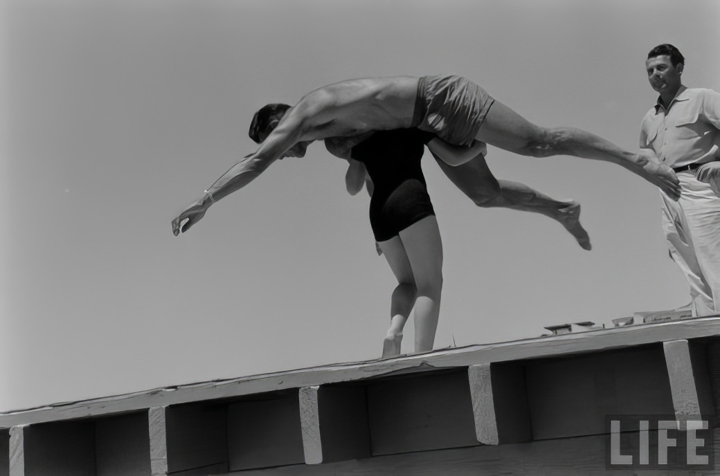 April Atkins: 12-Year-Old Strong Girl at Muscle Beach Who Could Carry Five People, 1954 Sports