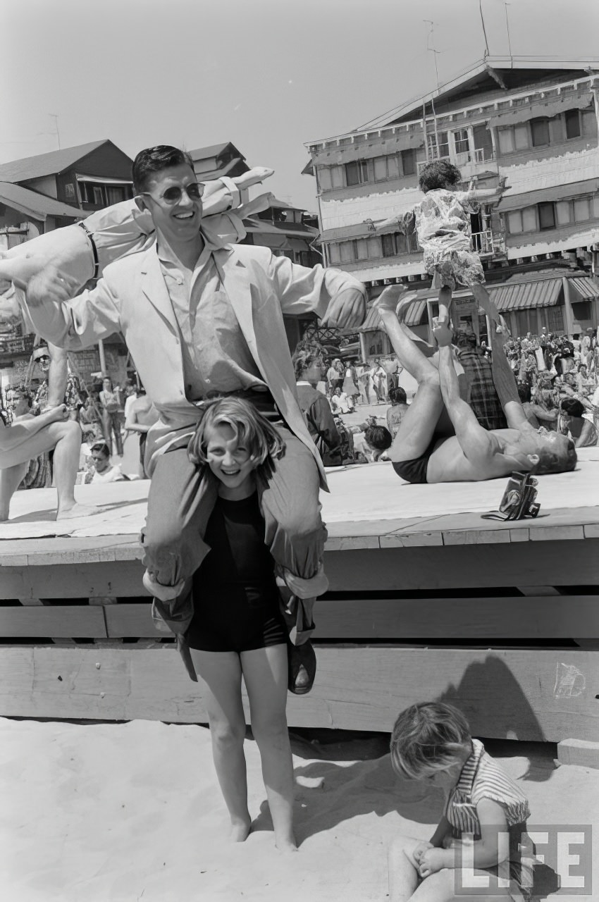 #7  April Atkins: 12-Year-Old Strong Girl at Muscle Beach Who Could Carry Five People, 1954 #7 Sports
