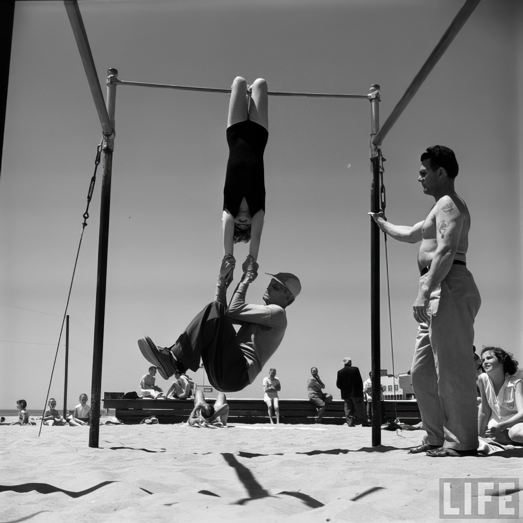 #9  April Atkins: 12-Year-Old Strong Girl at Muscle Beach Who Could Carry Five People, 1954 #9 Sports