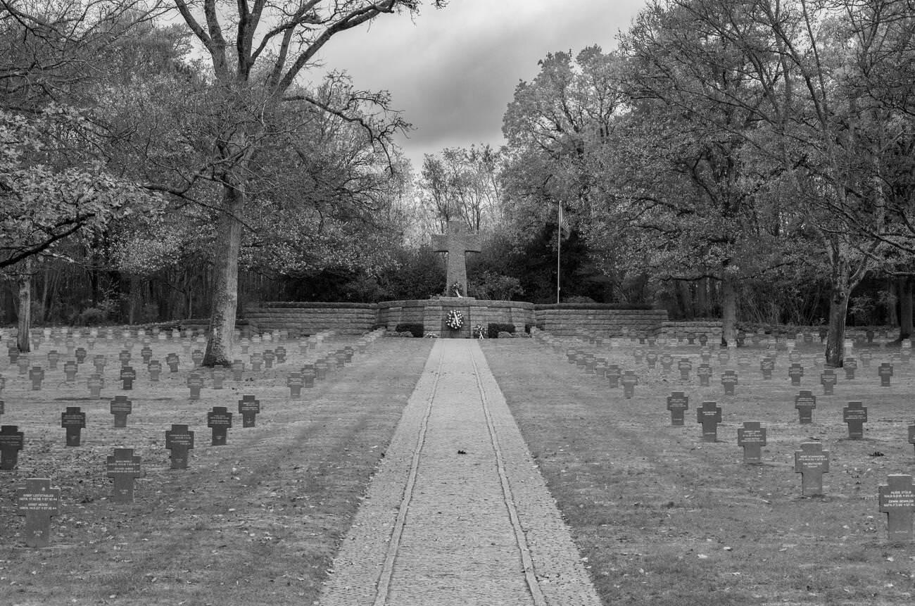 #59 The Sandweiler German war cemetery in Luxembourg contains the graves of 10,913 German servicemen fallen in the Battle of the Bulge in 1944-1945.