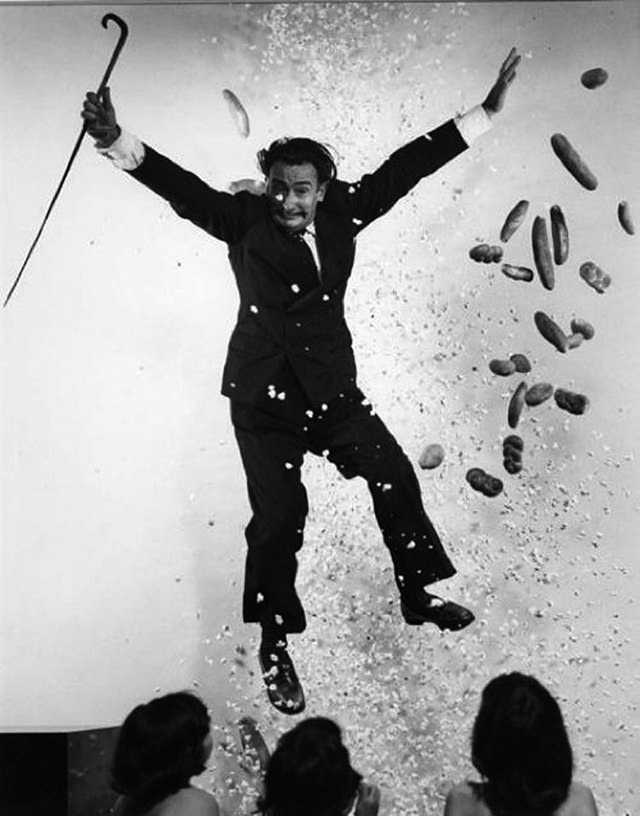 #10 Dali with three girls, 1949