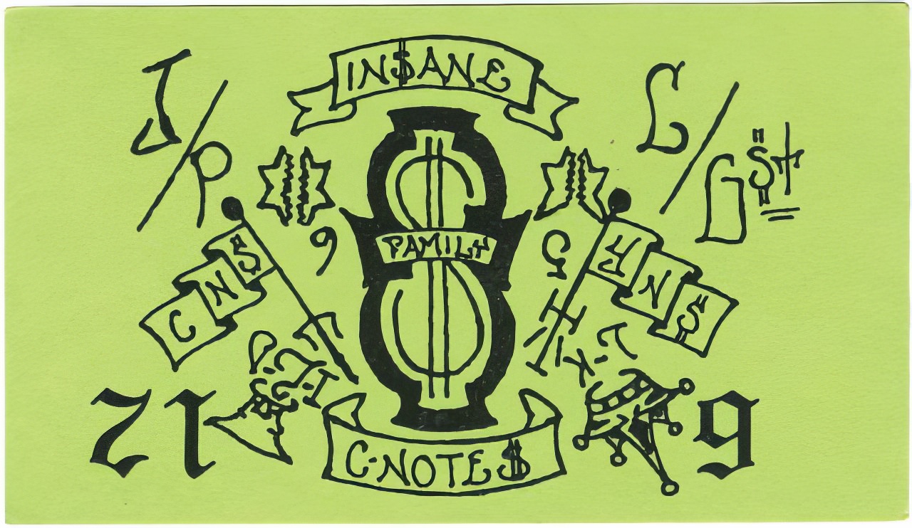 Chicago Street Gangs Actually had Business Cards during the 1970s and 1980s Weird