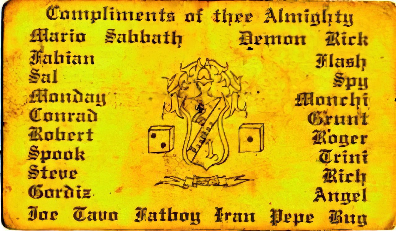 Chicago Street Gangs Actually had Business Cards during the 1970s and 1980s Weird