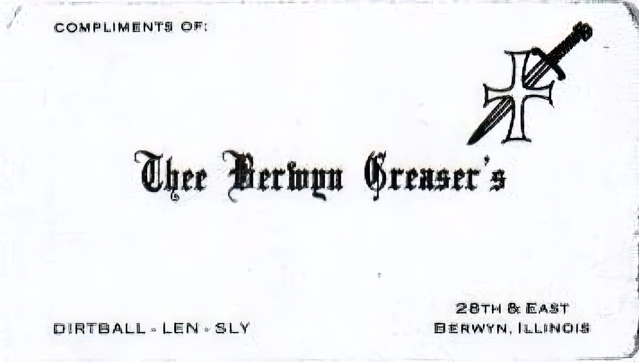 Chicago Street Gangs Actually had Business Cards during the 1970s and 1980s Weird