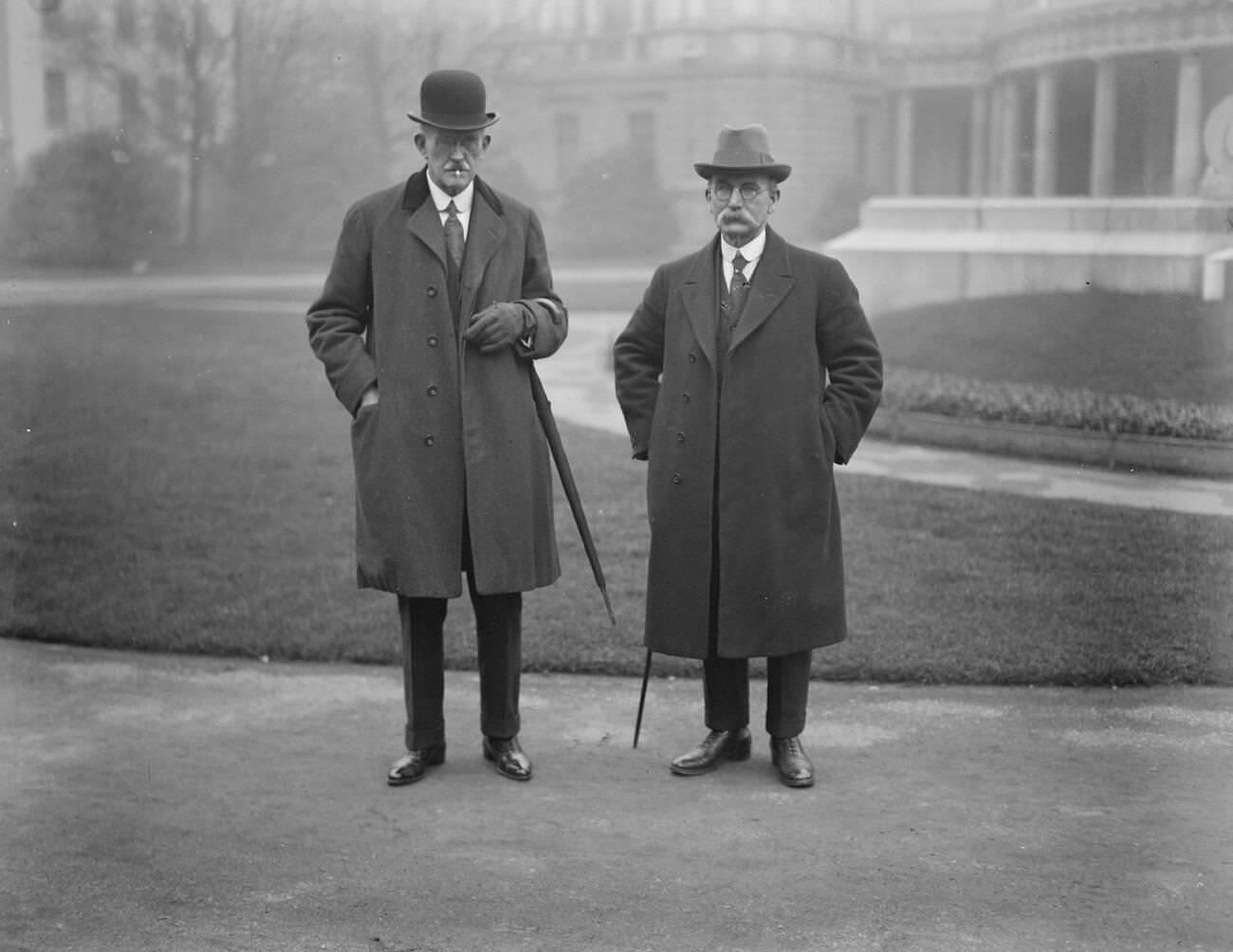 #4 The first meeting of the Irish Free State Senate in Dublin with Rt Hon H G Burgess and Mr James Moran arriving, 1922.