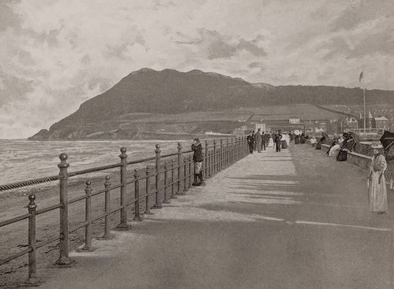 #35 View of the promenade in Bray in north County Wicklow, Ireland.
