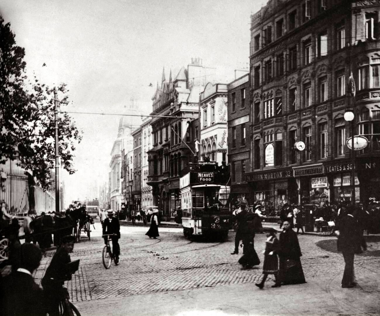 #58 The Nassau Street, Dublin, the street described in ULYSSES by Irish writer James Joyce