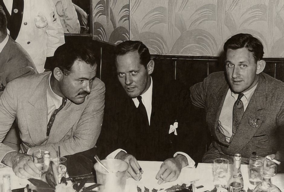 #5 Ernest Hemingway, Sherman Billingsley and John O’Hara partying at the Stork Club