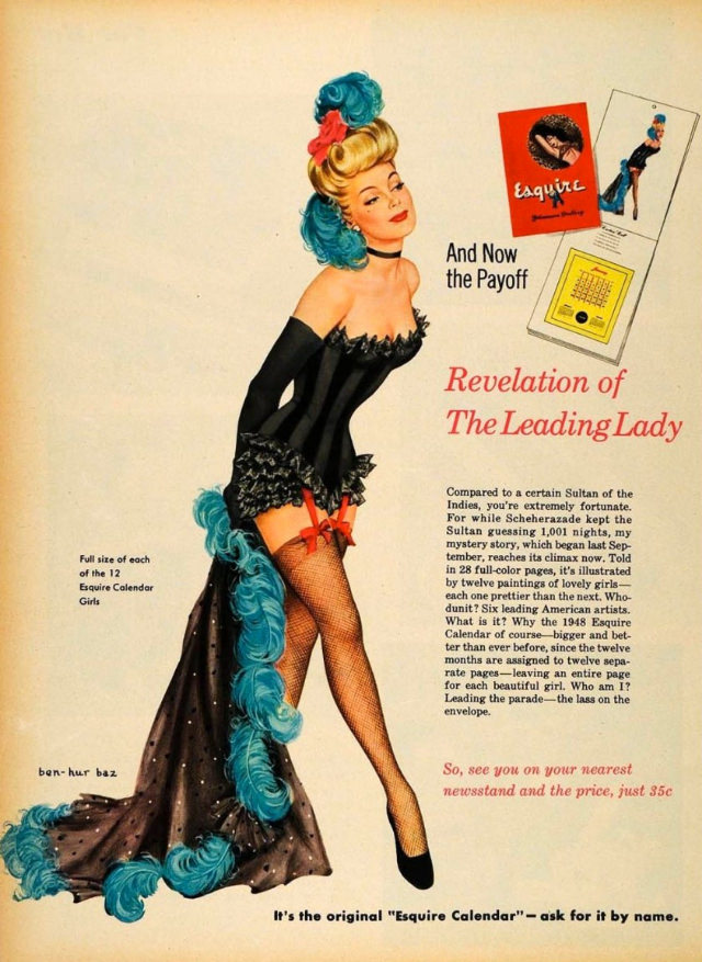 1948 Esquire calendar ad