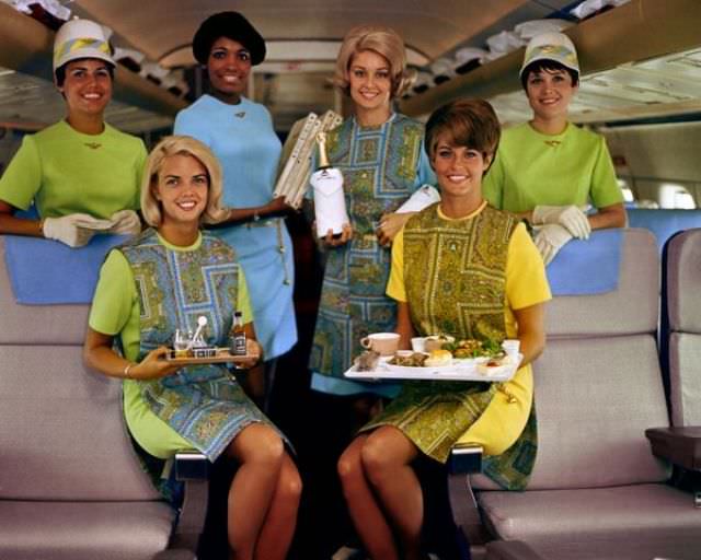 Sky High Style and Service: The Evolution of Stewardesses in the 1950s, 60s, and 70s Vehicles &; Tra