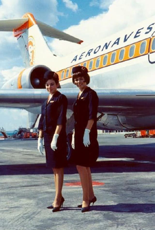 Sky High Style and Service: The Evolution of Stewardesses in the 1950s, 60s, and 70s Vehicles &; Tra