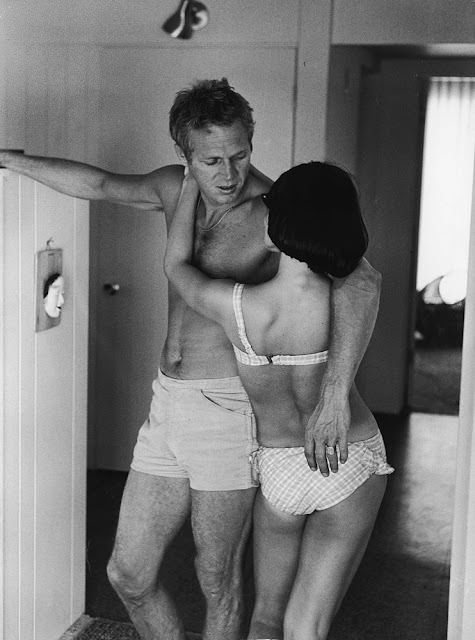 #13 Steve McQueen and Neile Adams at their Hollywood home, 1963.