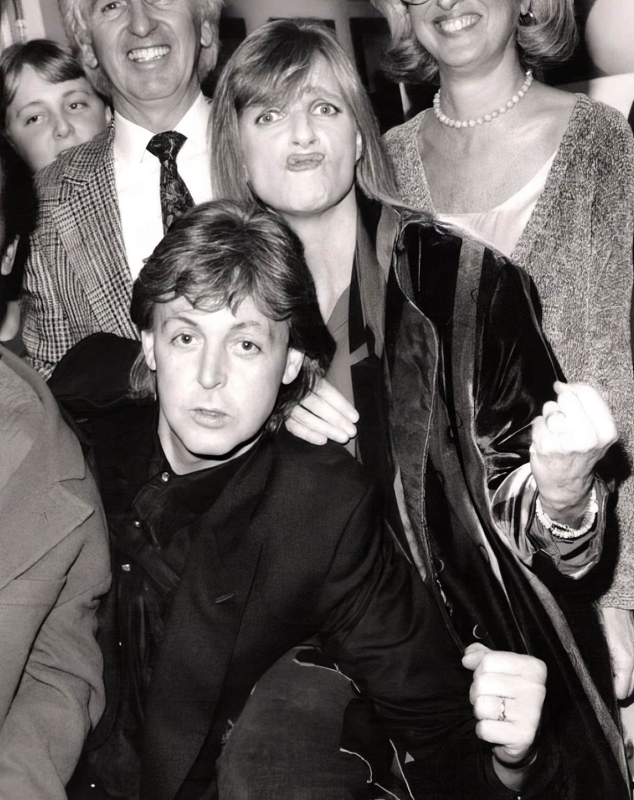 #3 Paul and Linda McCartney at a launch party for Linda’s last book.