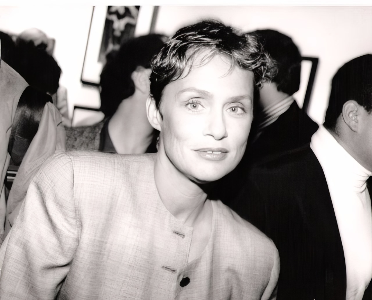 #35 Model Lauren Hutton. She was on crutches that night.