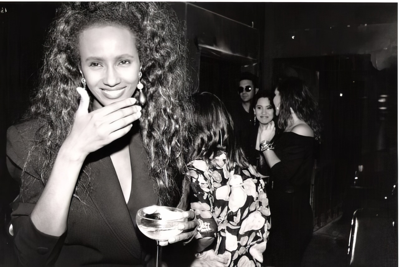 #7 Model Iman when she was partying alone…before her marriage to David Bowie.