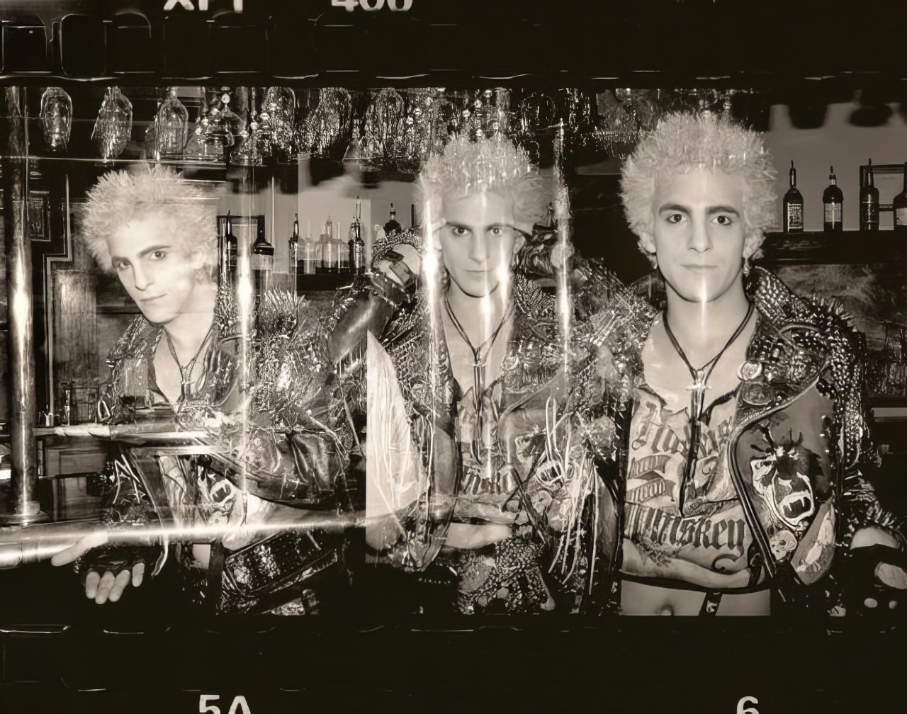#21 An in-camera triple exposure of a club kid downtown.