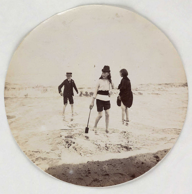 #8 Children paddling in the sea