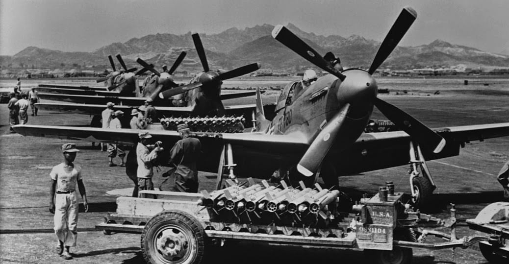 #109 At the start of the Korean War, the P-51 Mustang was the primary aircraft of the United Nations forces. Within a few years, the Mustang and other World War II-era propeller planes had been superseded by a new breed of jet fighters.