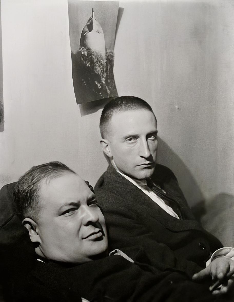 #24 Joseph Stella and Marcel Duchamp, New York, 1920