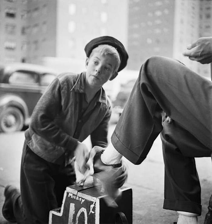 #3 A shoe shine boy, 1940.