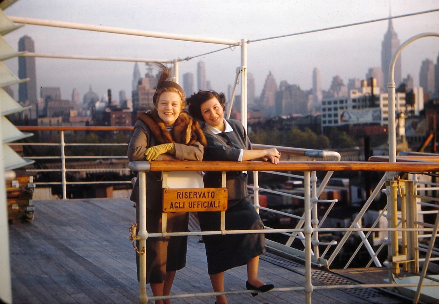 #3 New York Harbor Nov 3, on SS Roma, 1953