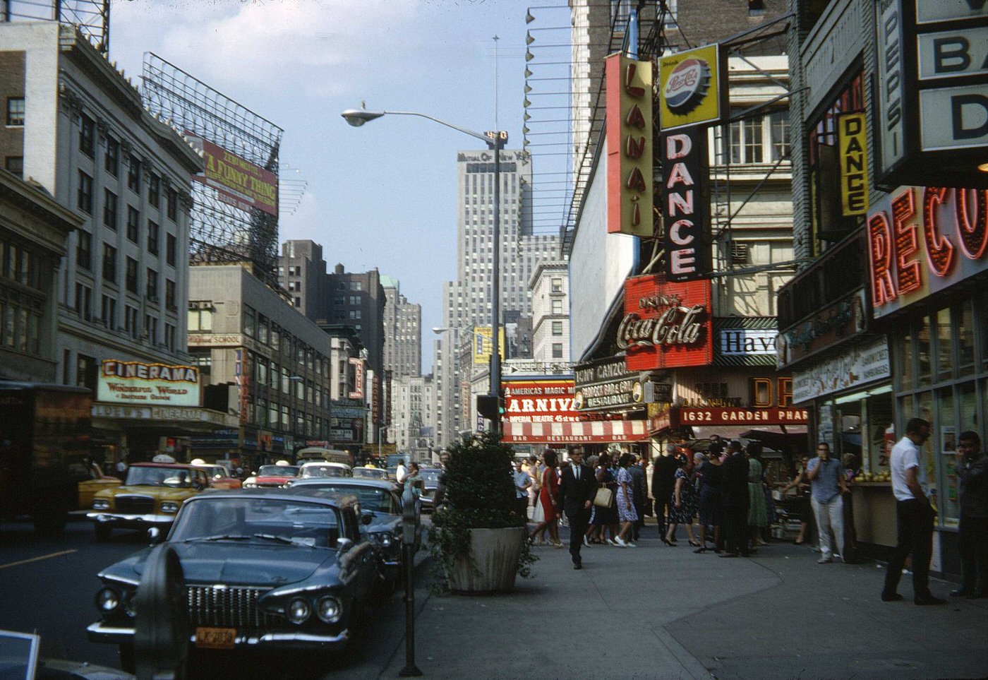 #7 Broadway looking North from 50th Street, 1962