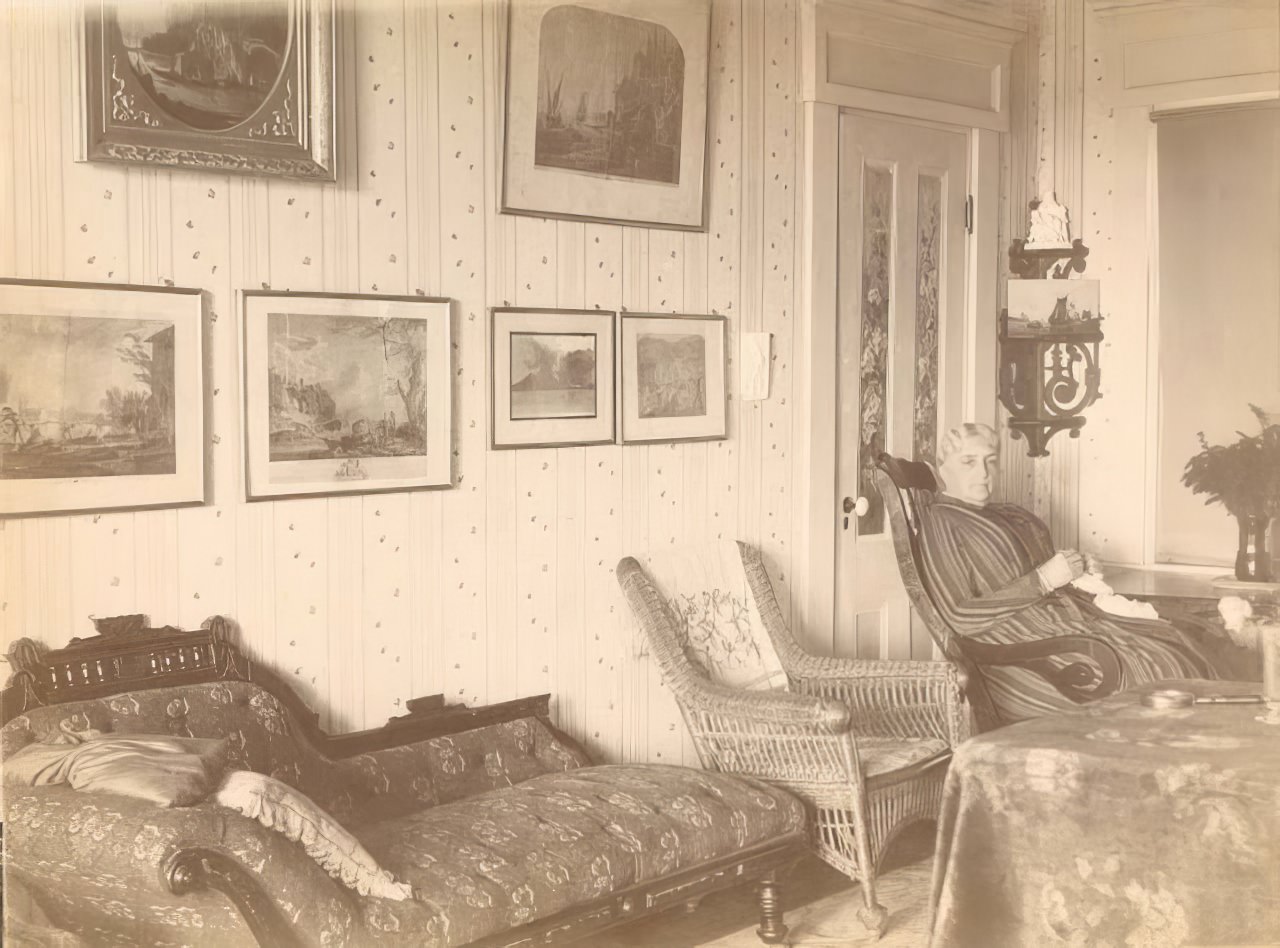 #18 Old woman seated in rocker