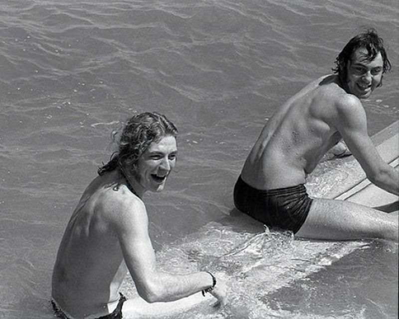 #16 Robert Plant and Zeppelin road manager Richard Cole, 1969