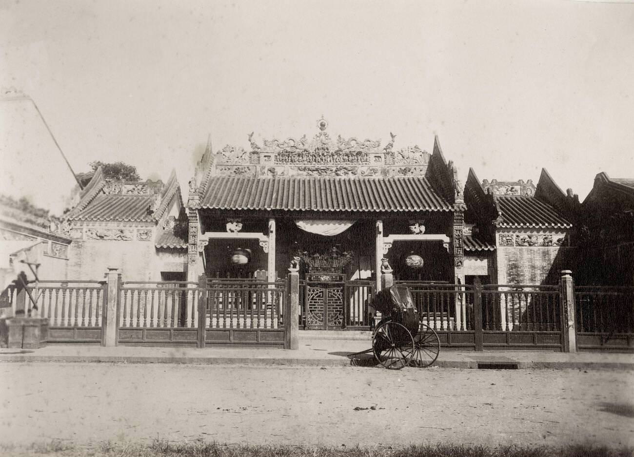 #17 Chinese Temple in the Cholon district, Saigon, Vietnam, 1800s.