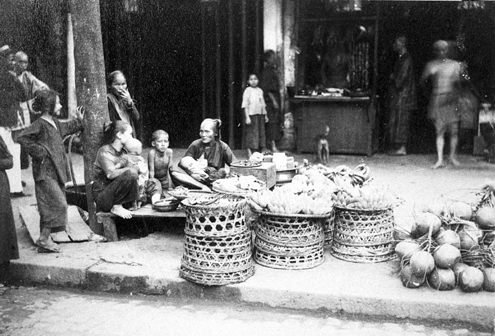 #4 Vendors in Saigon Market, 1890s