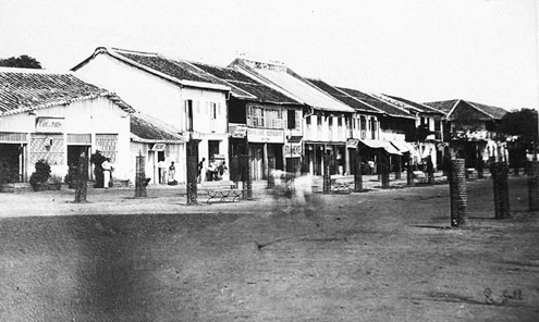 #10 Houses and shops near the port, 1890s