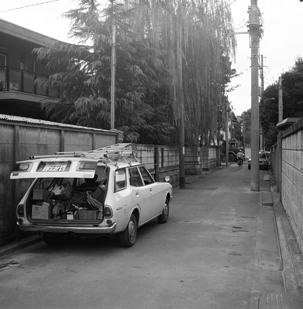 #125 Small street in Tokyo, 1978.