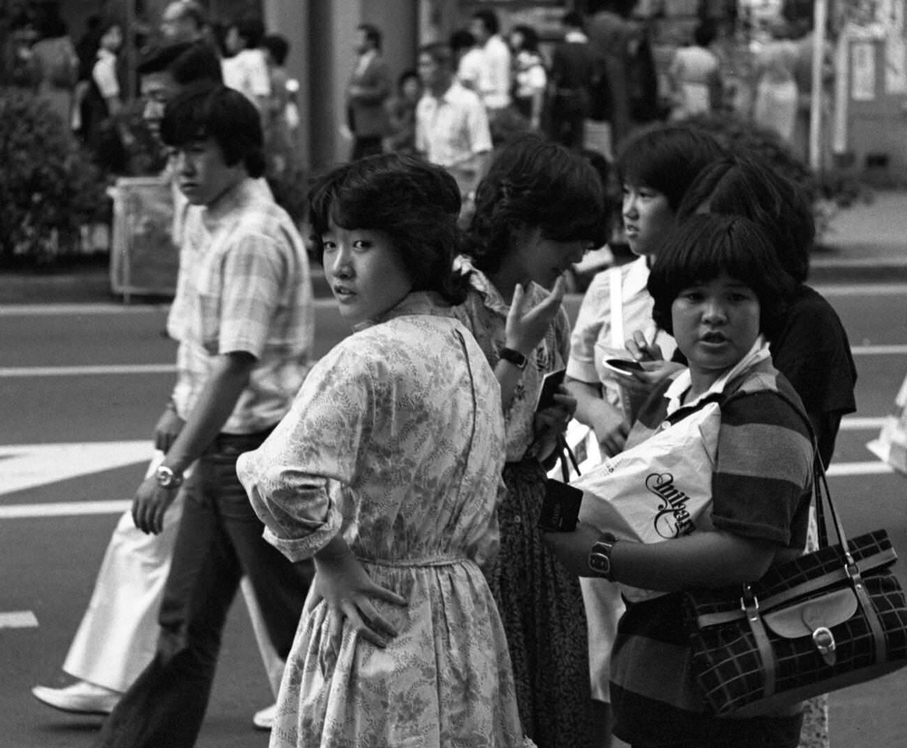 #14 Teenagers on the street, Tokyo, 1978.