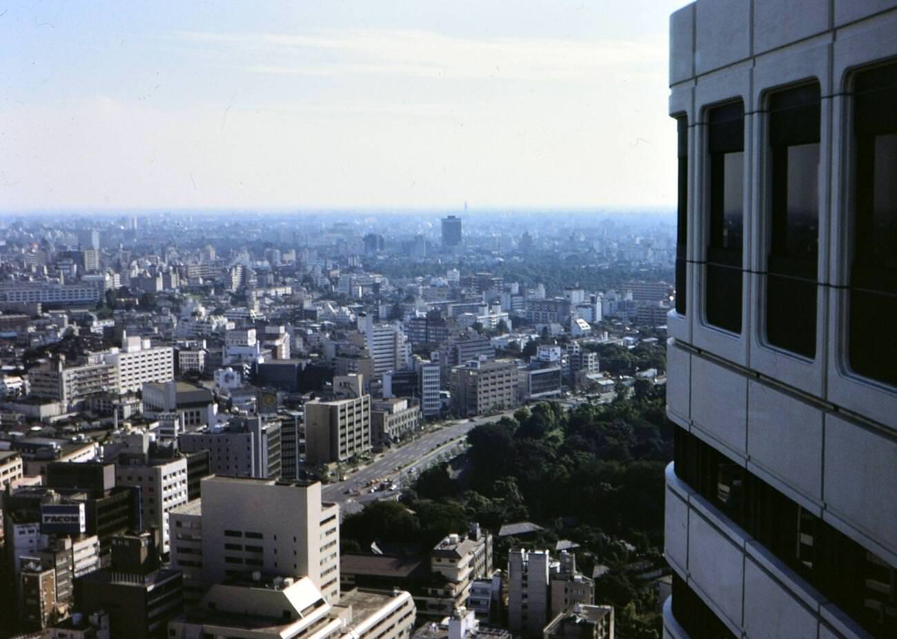 #48 View of Tokyo from the New Otani Hotel, 1976.