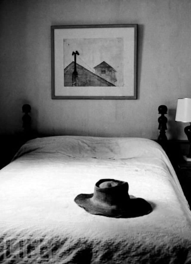 Placing a Hat on a Bed
