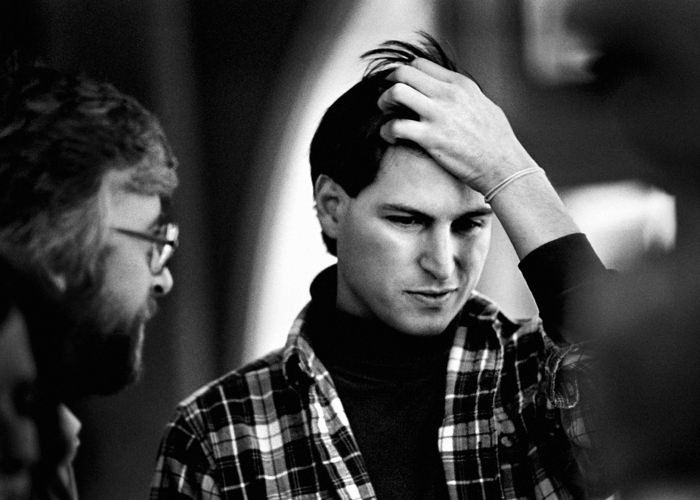 #12 Steve Jobs thinks during a NeXT offsite meeting, 1987.