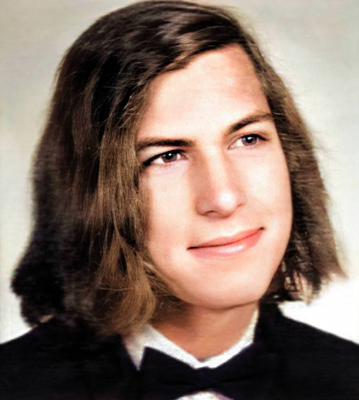 #2 Steve Jobs, aged 17, 1972.