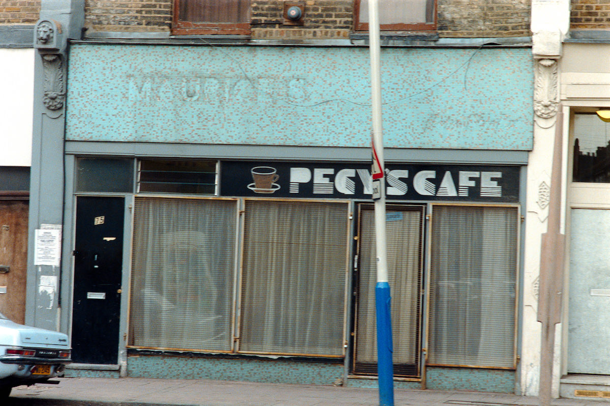 #46 Pegy’s Cafe, 75, Atlantic Rd, Brixton, Lambeth, 1987
