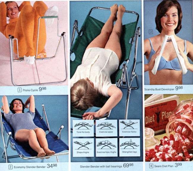 When the Prone-Cycle and Economy Slender Bender won’t get the job done, there’s always option – The Sears Diet Plan.