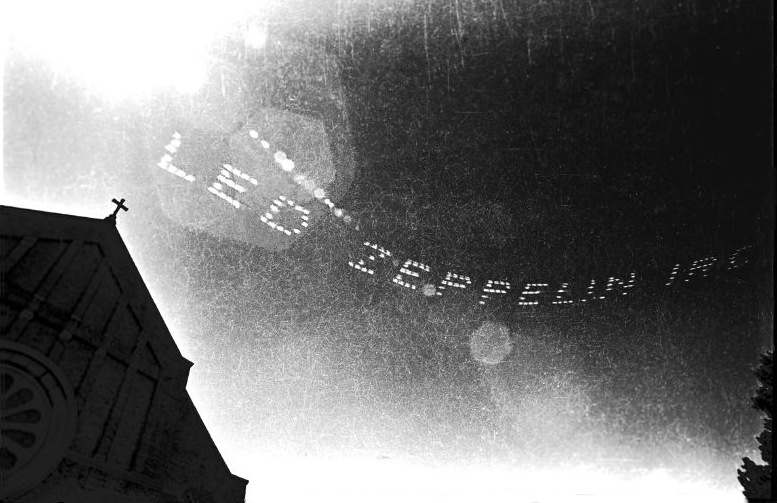 #2 Led Zeppelin skywriting advertisement, 1977.