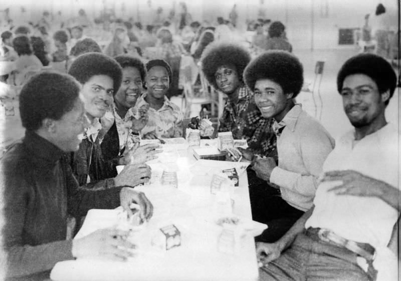 #4 Lunchroom at FDR High School in Bensonhurst, Brooklyn, 1976.